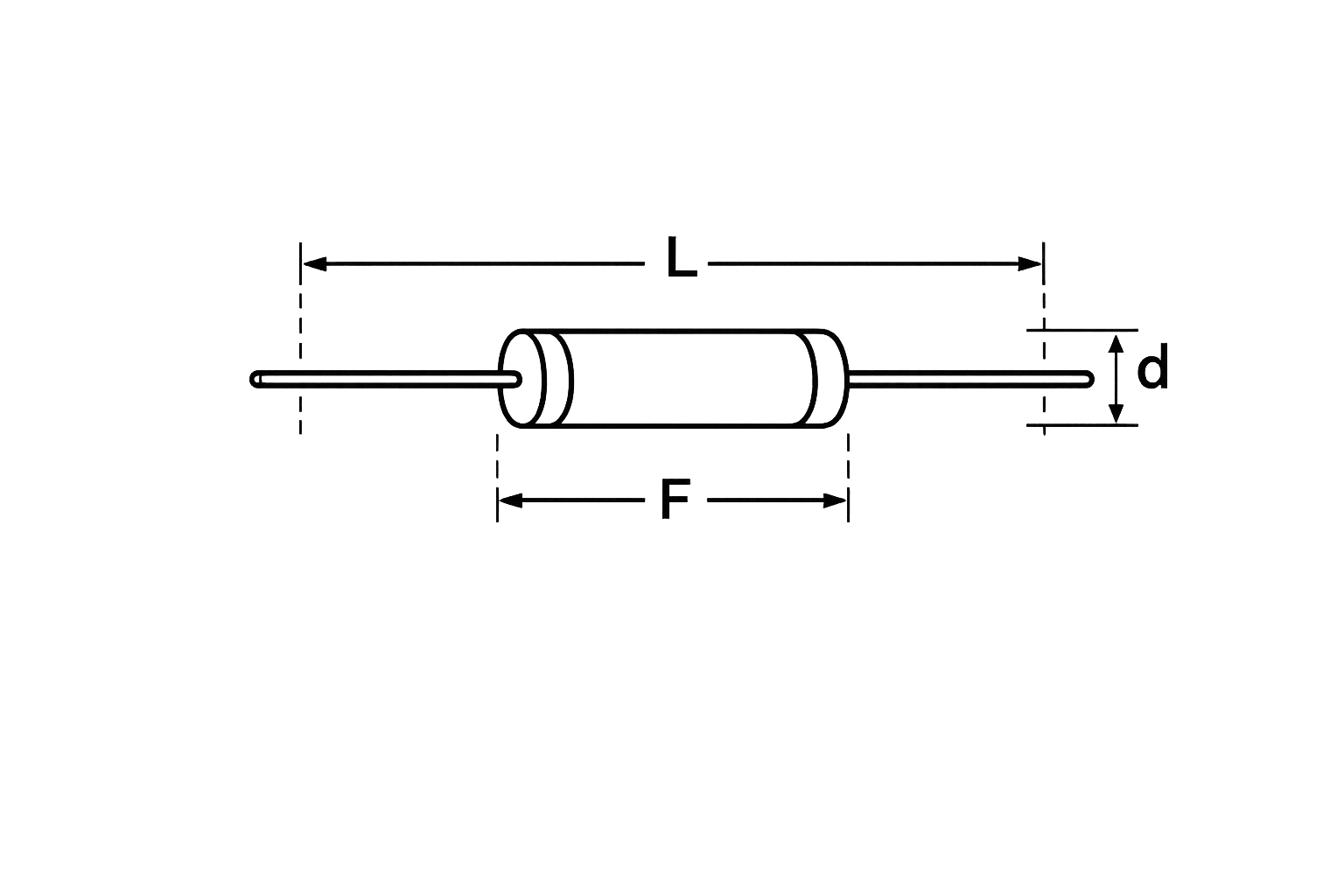 1N5393 package illustration