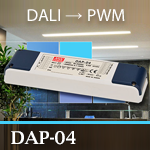 DAP-04 – 4-x канальный преобразователь DALI в PWM