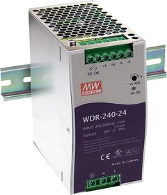 MEAN WELL WDR-240-48, Блок питания, вход:1-2х фазное 180-550В ...
