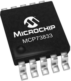 MCP73833-FCI/UN, Контроллер заряда Li-Ion / Li-Polymer батарей, 1А [MSOP-10]